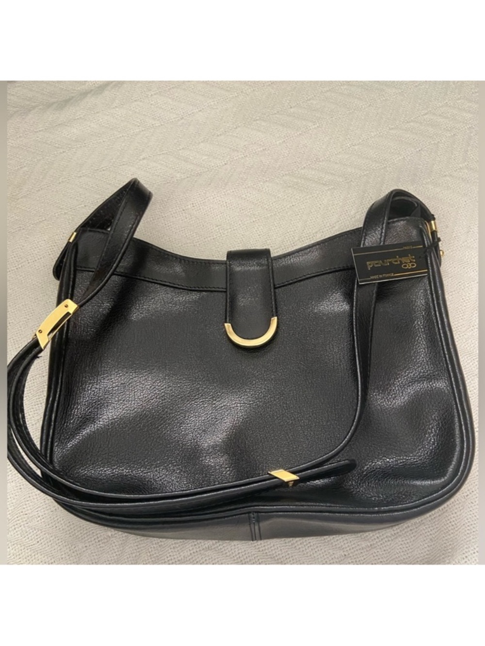 Pourchet Design Black Leather Interior with Gold Logo